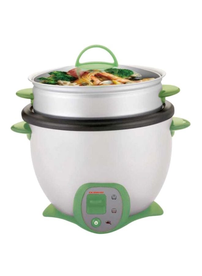 Olsenmark Rice Cooker 1.8 L 650 W OMRC2117 White/Green - Image 2