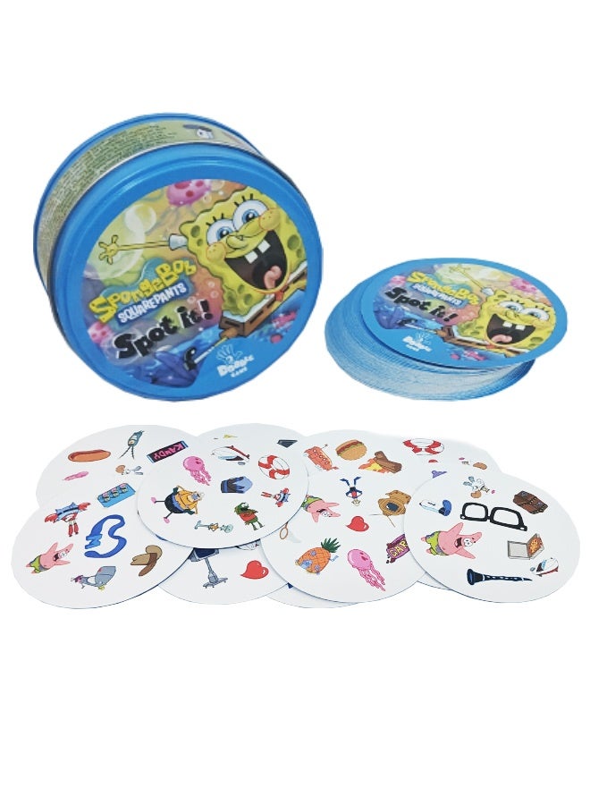 DOBBLE Spot It! Spongebob Card Game, Matching Game, Fun Kids Game for Family Game Night, Travel Game for Kids, Great Gift for Kids, Average Playtime 15 Minutes - Image 2