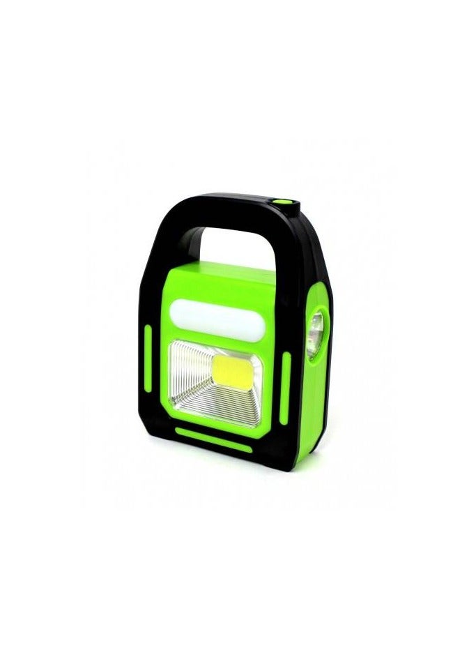Power Master HB-9707A-1 Stage USB Output Rechargeable Solar Lamp Green