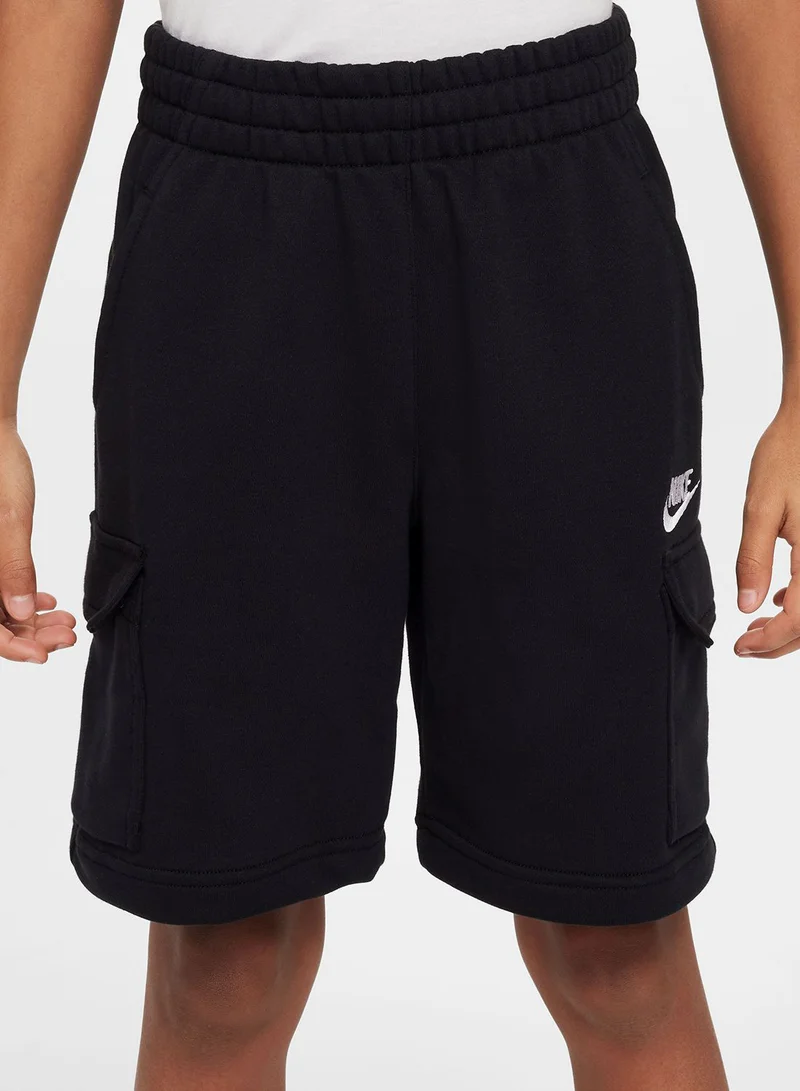 نايكي Kids Nsw Lbr Club Fitted Cargo Shorts