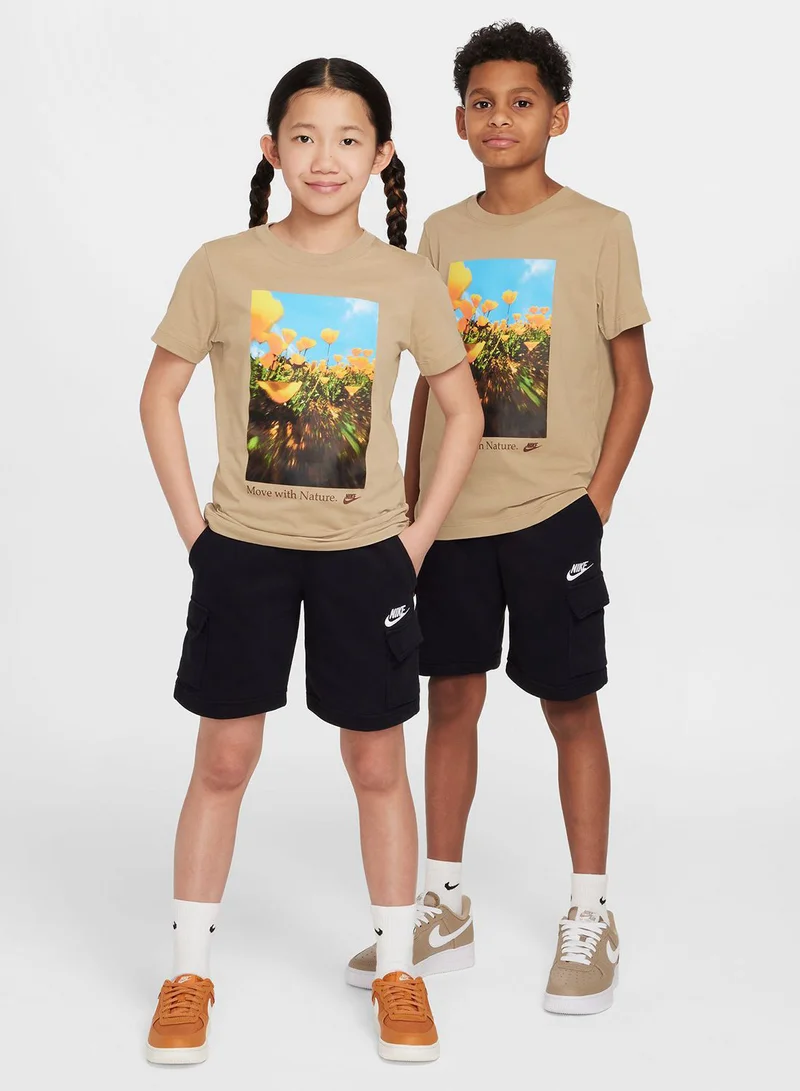 Nike Kids Nsw Lbr Club Fitted Cargo Shorts