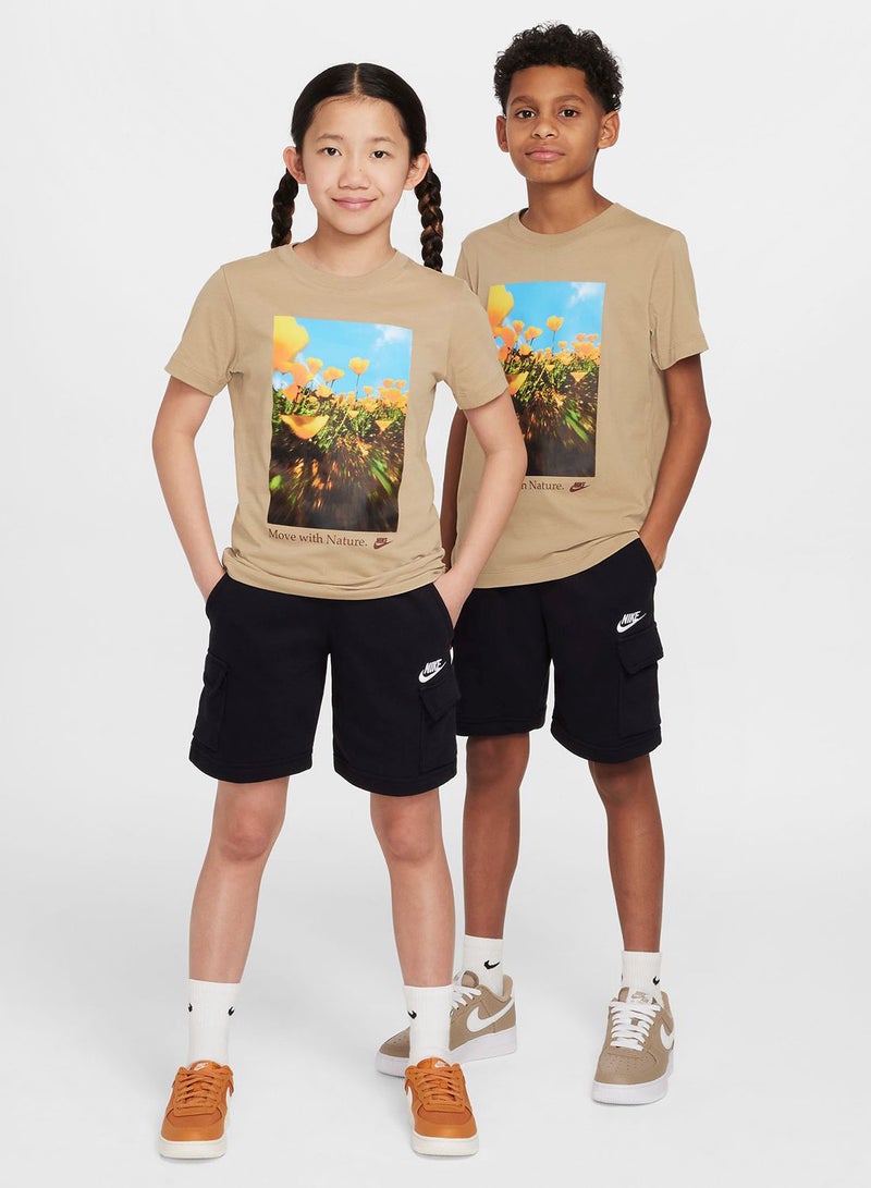 Nike Kids Nsw Lbr Club Fitted Cargo Shorts - Image 4