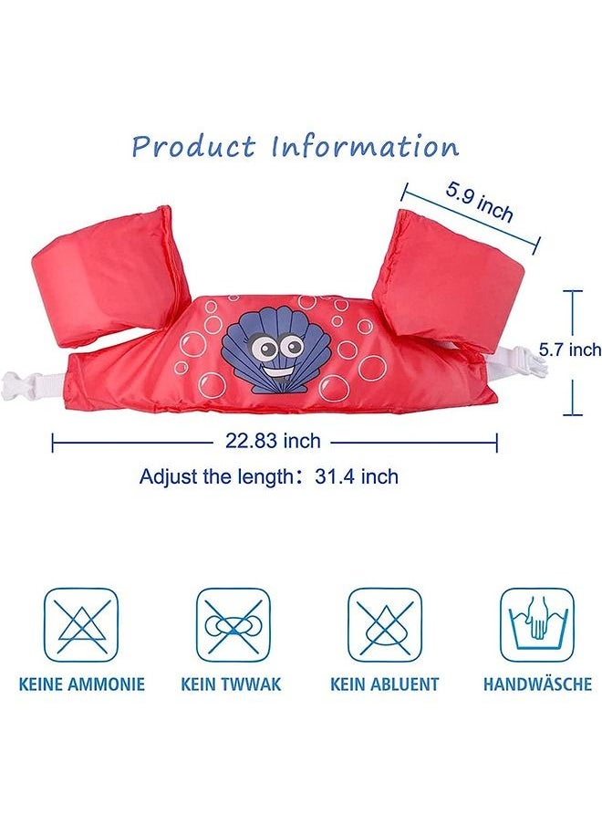 YelaJoy - Swimming Float Vest,  Arm Bands Kids Swim Vest with Shoulder Harness Baby Floats Swimming Training Jacket for Girls and Boys 2-7 Year Old to Swim - Image 1