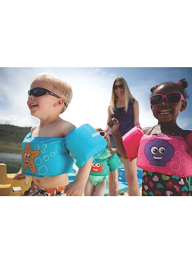 YelaJoy - Swimming Float Vest,  Arm Bands Kids Swim Vest with Shoulder Harness Baby Floats Swimming Training Jacket for Girls and Boys 2-7 Year Old to Swim - Image 1