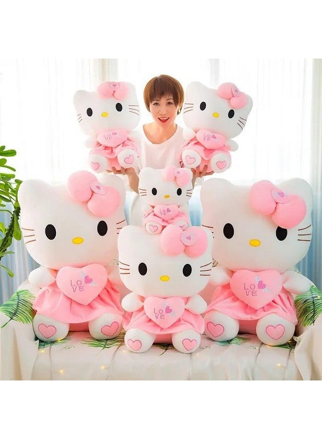 AVSHUB Soft Toys Kitti for Kids Animal Cute Lovely Cartoon Lovable Huggable Birthday Gift Babies for New Born, Girls, Boy, Home Decor (White Pink) 11Buy24-Kitti-20cm - Image 5