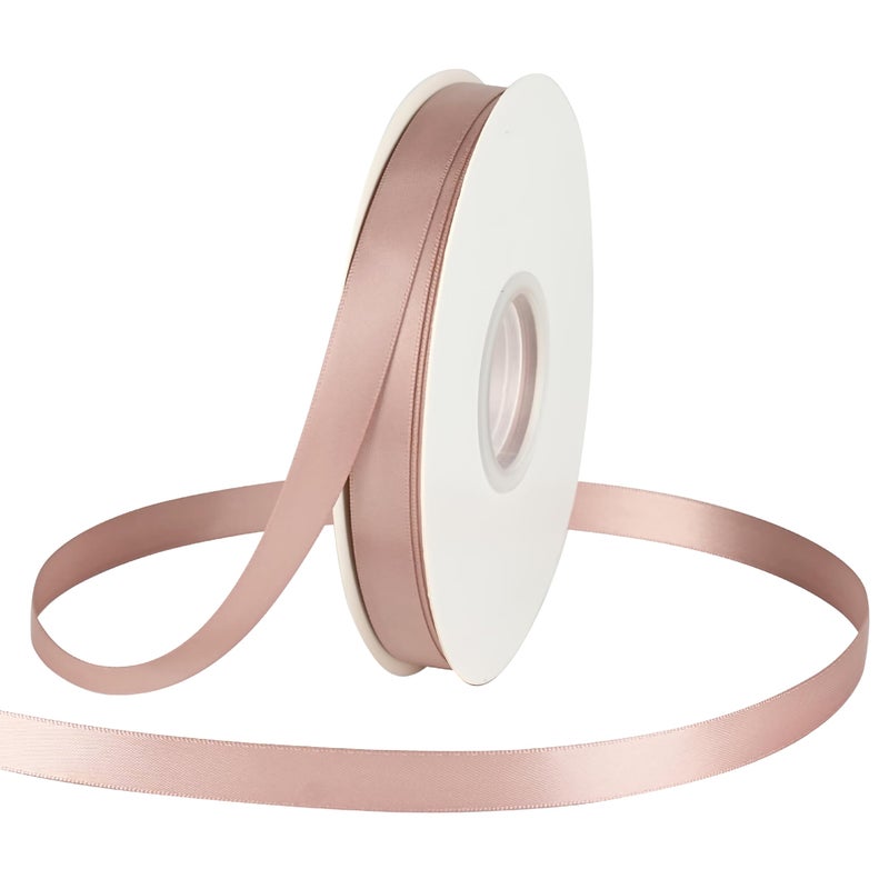 DINDOSAL Dusty Rose Satin Ribbon  12 Inch Pink Silk for Wedding Decor Gift Wrapping Hair Accessories  Crafts  50 Yards