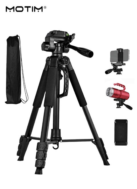 70" Extendable Phone Tripod and Camera Tripod, 2 In 1 Triop, Foldable Lightweight Travel Tripod Stand for Vlog Nikon Canon Sony All DSLR and Digital Camera