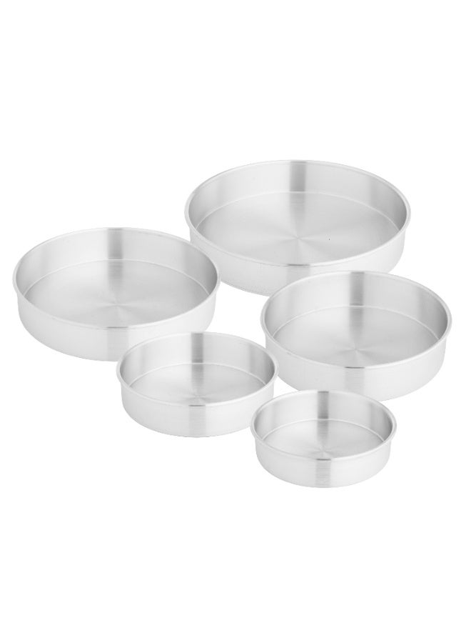 Newflon Round Oven Tray Set 5-Piece Includes Multiple Sizes - Image 1