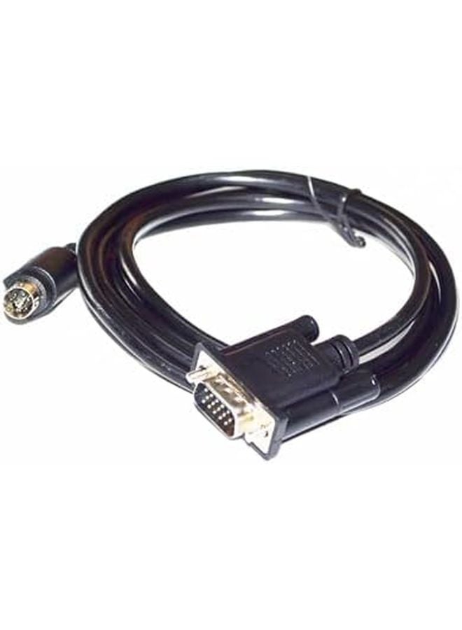 كابل شاشة VGA 15 دبوس ذكر إلى Mini DIN 8 دبوس أسود 2 متر - Image 5