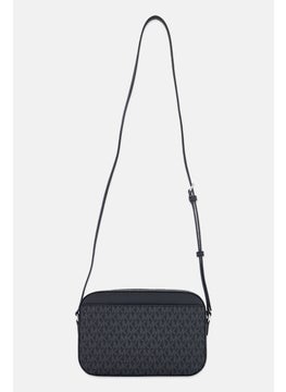 Michael Kors Women Brand Logo Cross Body Bag 18 H x 25 L x 7 W cm, Black/Grey  - Image 3