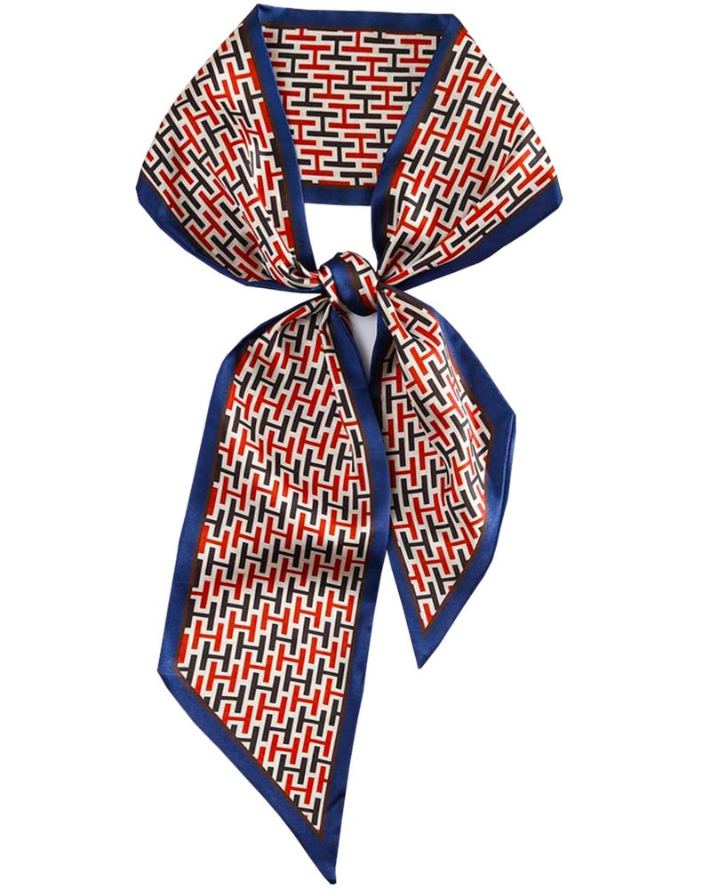 Saiusloa Purse Scarf For Handbags Head Scarves For Women's Hair Bags Scarfs Long Skinny Scarves Fashion Silky For Headbands Accessories 5.9 x 59inch-A40 - Image 1