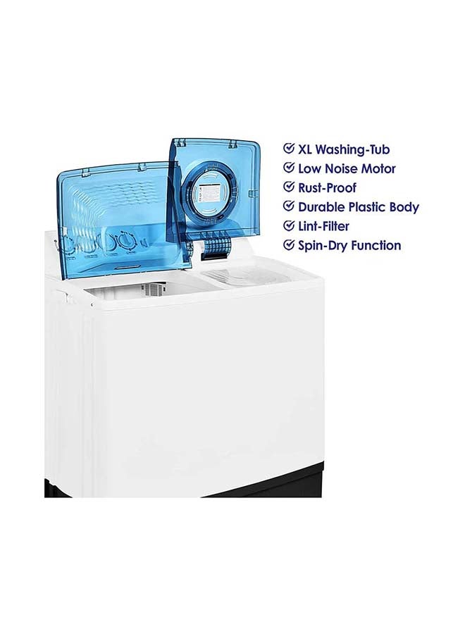 SUPER GENERAL Twin-tub Semi-Automatic Washing Machine 740 W SGW155 White - Image 2