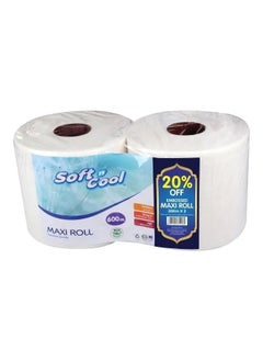 Soft n Cool Embossed Maxi Roll, 2 Ply, Pack Of 2, 2X300MTR 