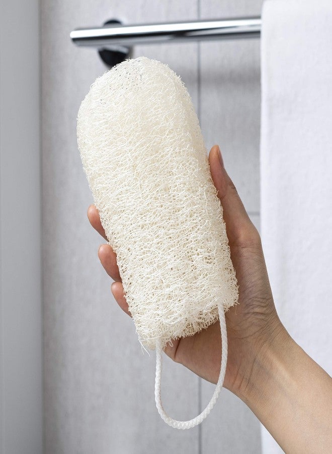 FAAY 4 Pcs Premium Natural Exfoliating Loofah Sponge: 6" Eco-friendly Unbleached Luffa Body Scrubber Rejuvenating Your Skin for Men and Women. Paraben Free Bath Sponge, Shower Loofah - Image 3