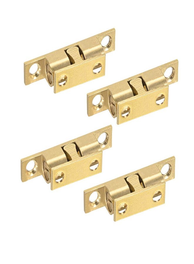 Sydien 42mm/1.65 inch Solid Brass Furniture Cabinet Closet Dual Ball Tension Roller Catch Latch Pack of 4 - Image 1