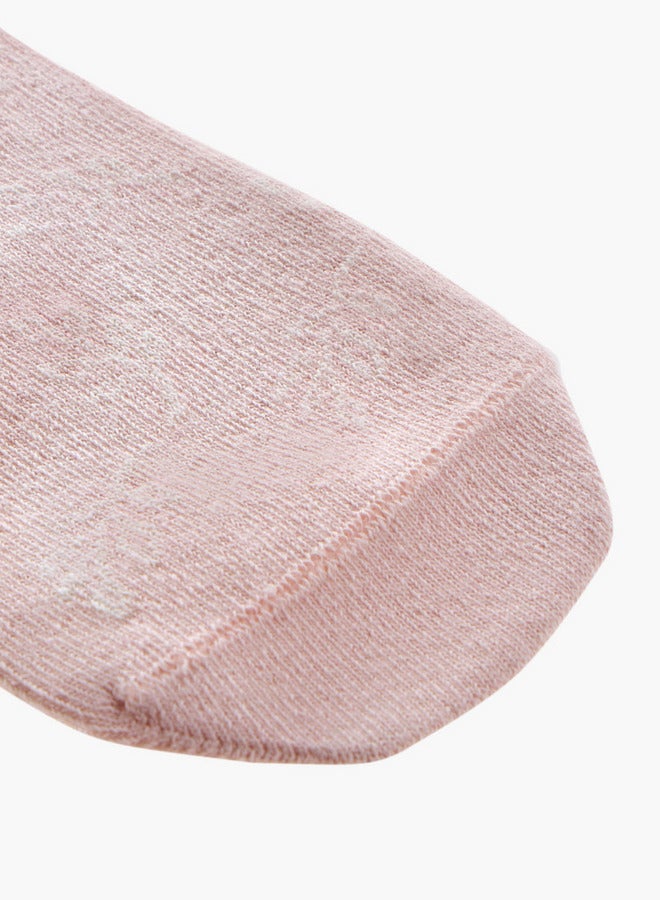 Flora Bella By Shoexpress Leaf Print Ankle Length Socks - Set of 5 - Image 5
