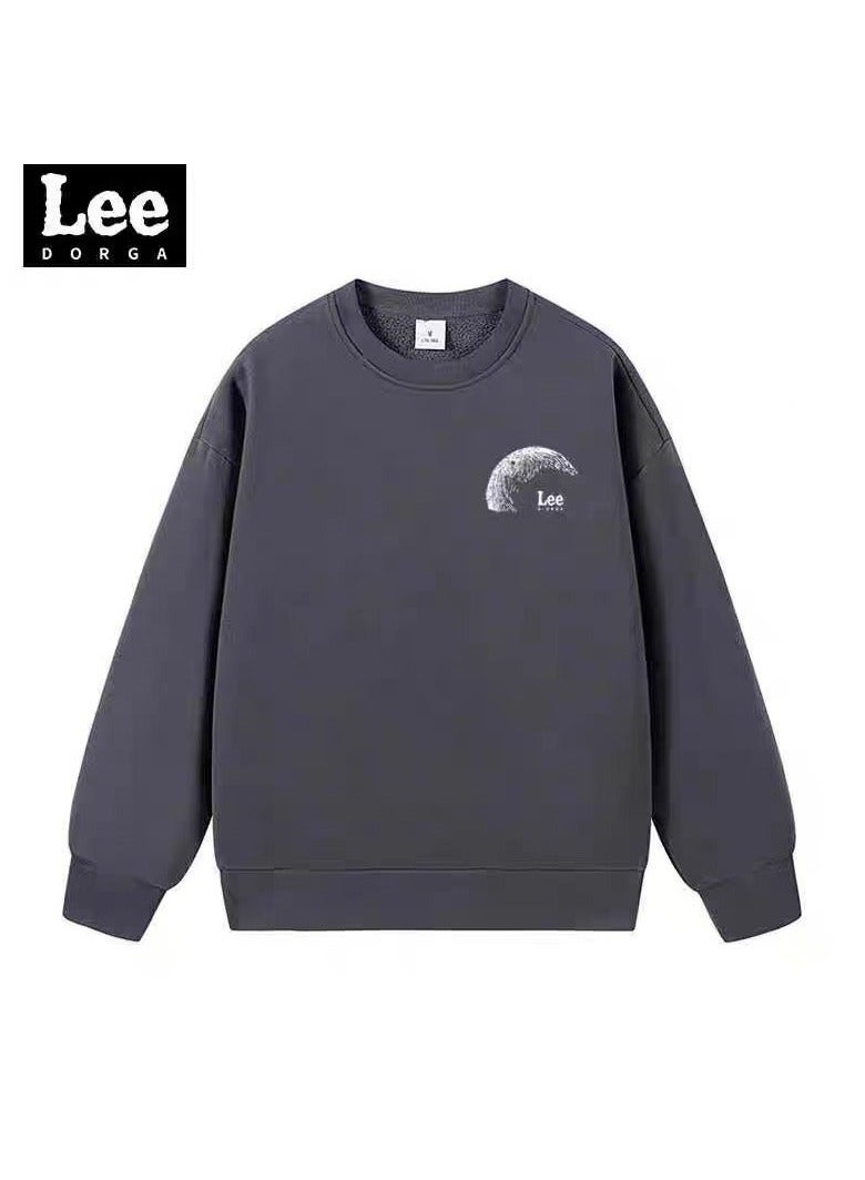 LEE Lee Brand Hoodie Loose Casual Round Neck Long Sleeved Hoodie  - Image 1