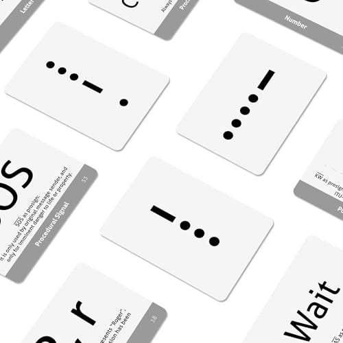 CARDDIA International Morse Code Educational Flash Cards ITU Standard 53 Pieces Standard Playing Card Size Sturdy Water Resistant - Image 5