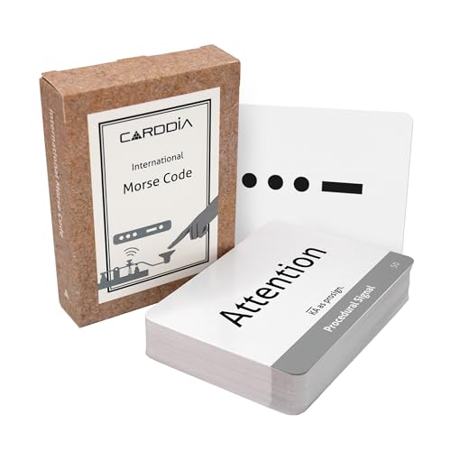 CARDDIA International Morse Code Educational Flash Cards ITU Standard 53 Pieces Standard Playing Card Size Sturdy Water Resistant - Image 1