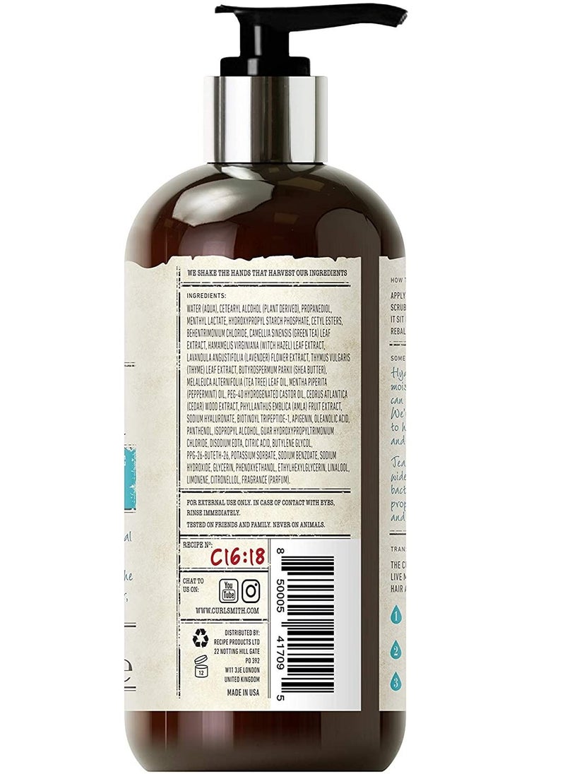 CURLSMITH Curlsmith - Post-Wash Calming Conditioner - Vegan Cooling Rinse-Out Conditioner for any Hair Type, Scalp Soothing (12 fl oz)  - Image 3