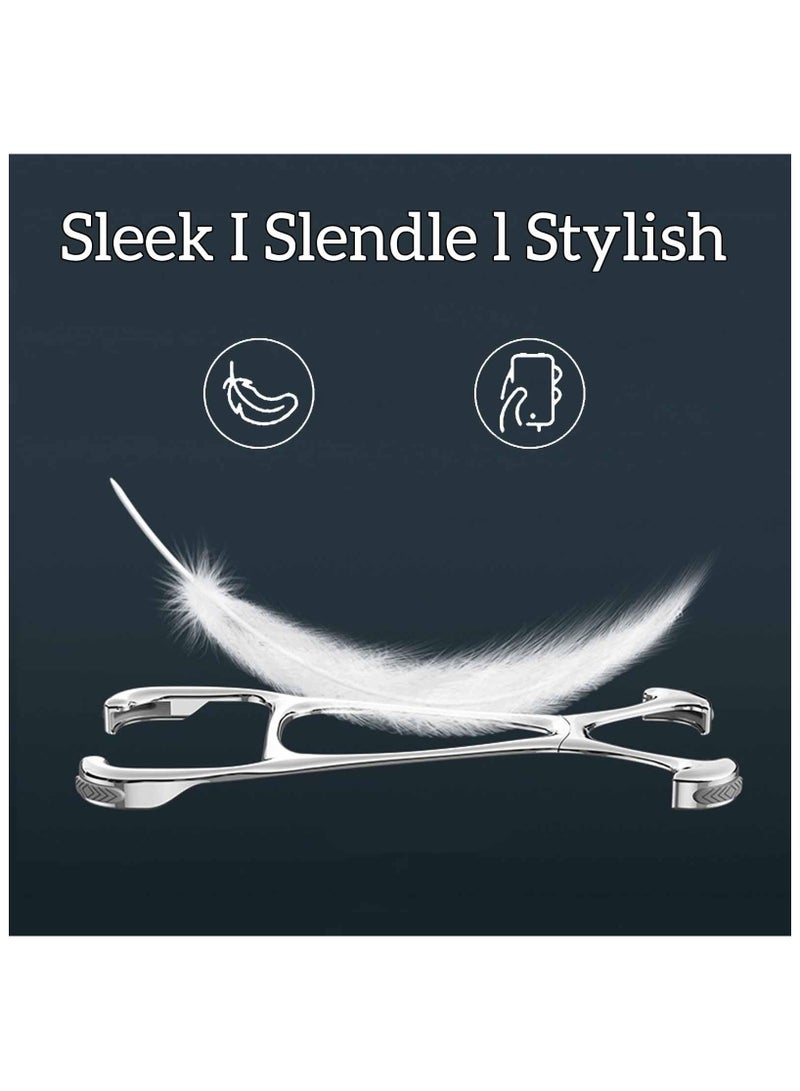 SYOSI جراب مناسب لهاتف iPhone 15 Pro Max/15 Pro/15، إطار معدني بسيط بدون إطار، تصميم رائع فاخر مضاد للصدمات، خفيف الوزن، مضاد للخدش، جراب هاتف رفيع ذو ملمس عاري، من التيتانيوم - Image 3