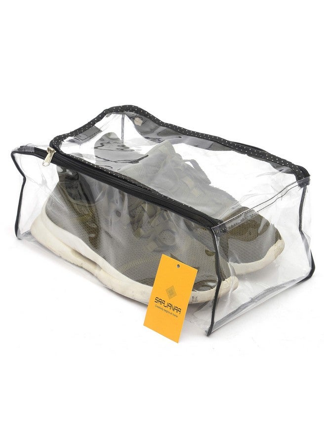 SRAJANAA Srajanaa Transparent Waterproof Multiutility Portable Dustproof Shoe Storage Organisers Pouch Bag/Cover | Durable Waterproof Shoe Storage for Travel, Closet, and Home Organization (Set of 10) - Image 4