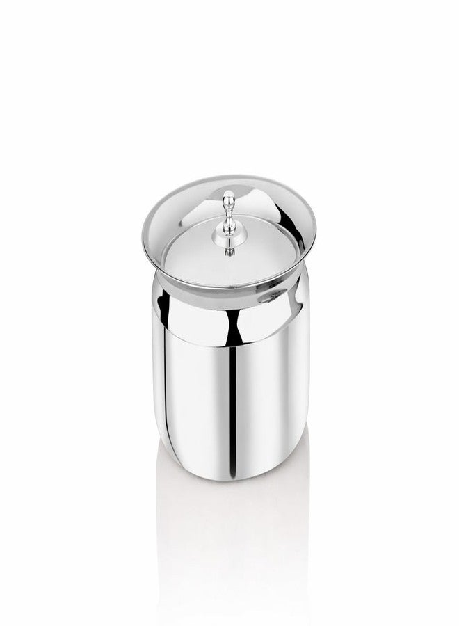 Ammantran Stainless Steel Handi/Container with Lid for Kitchen, Set of 1, 450 ml, Silver - Image 1