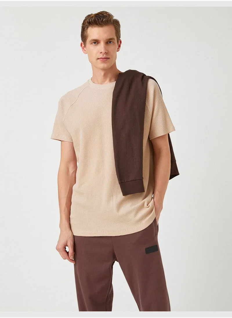 كوتون Raglan Sleeve Basic T-Shirt