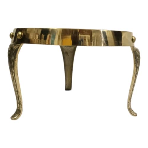 SK Metals Brass MukkaliPooja MukkaliBrass ChowkiDeity StandBrass Vintage FinishPreAssembledEasy fix at AnytimeGold Color 1900 Kg 10 inch - Image 2