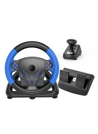 Degree Gaming Racing Steering Wheel with Pedals and Shifters Black Color Compatible with PS4 PS3 PC Android Device - pzsku/Z8F71D7E0B878124CD00CZ/45/_/1719227089/10db490c-37c4-477c-83ce-e0db7298ec3a