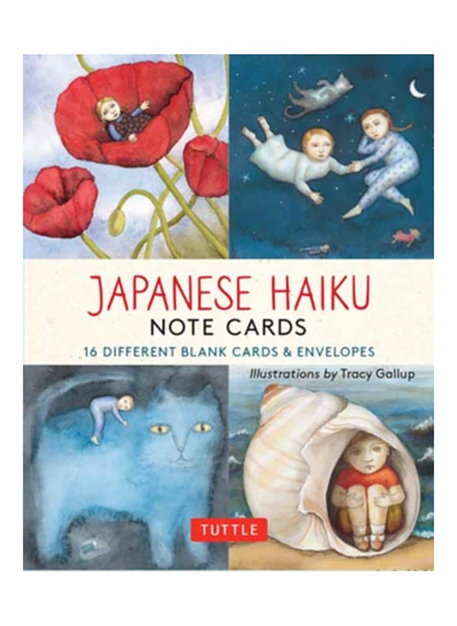 Japanese Haiku Note Cards: 16 Different Blank Cards And Envelopes 
