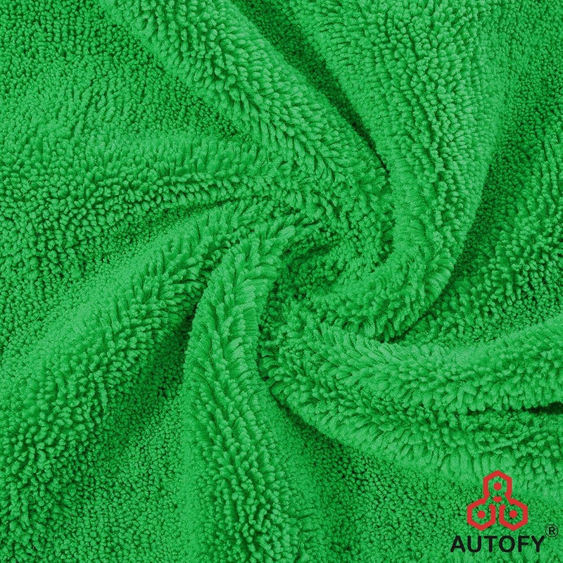Autofy [Pack of 6 Multipurpose Microfiber Cleaning Towel Cloth 800 GSM Highly Absorbent Dust Towels for All Vehicles Bikes Cars Glass Kitchens (40cm x 40cm Multicolour) - Image 5