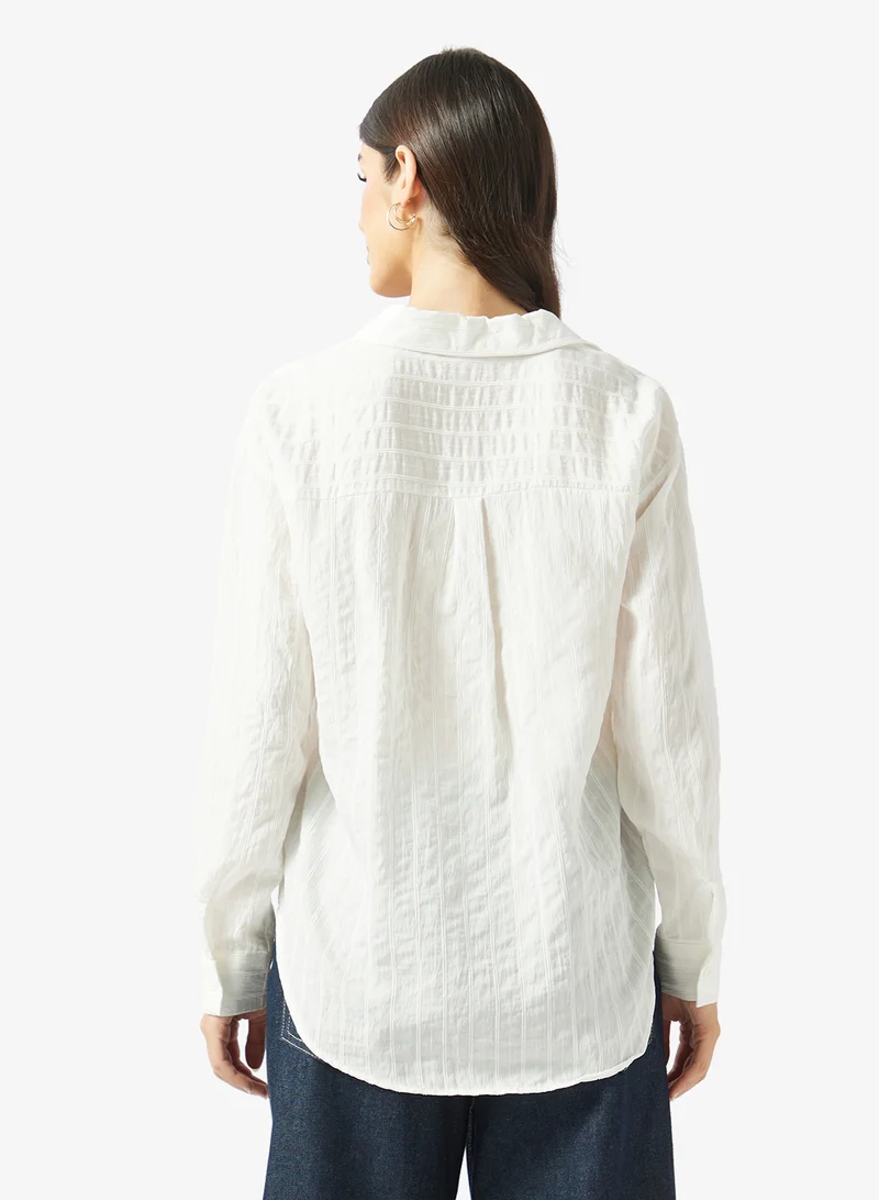 Fyor Striped Button-Down Shirt