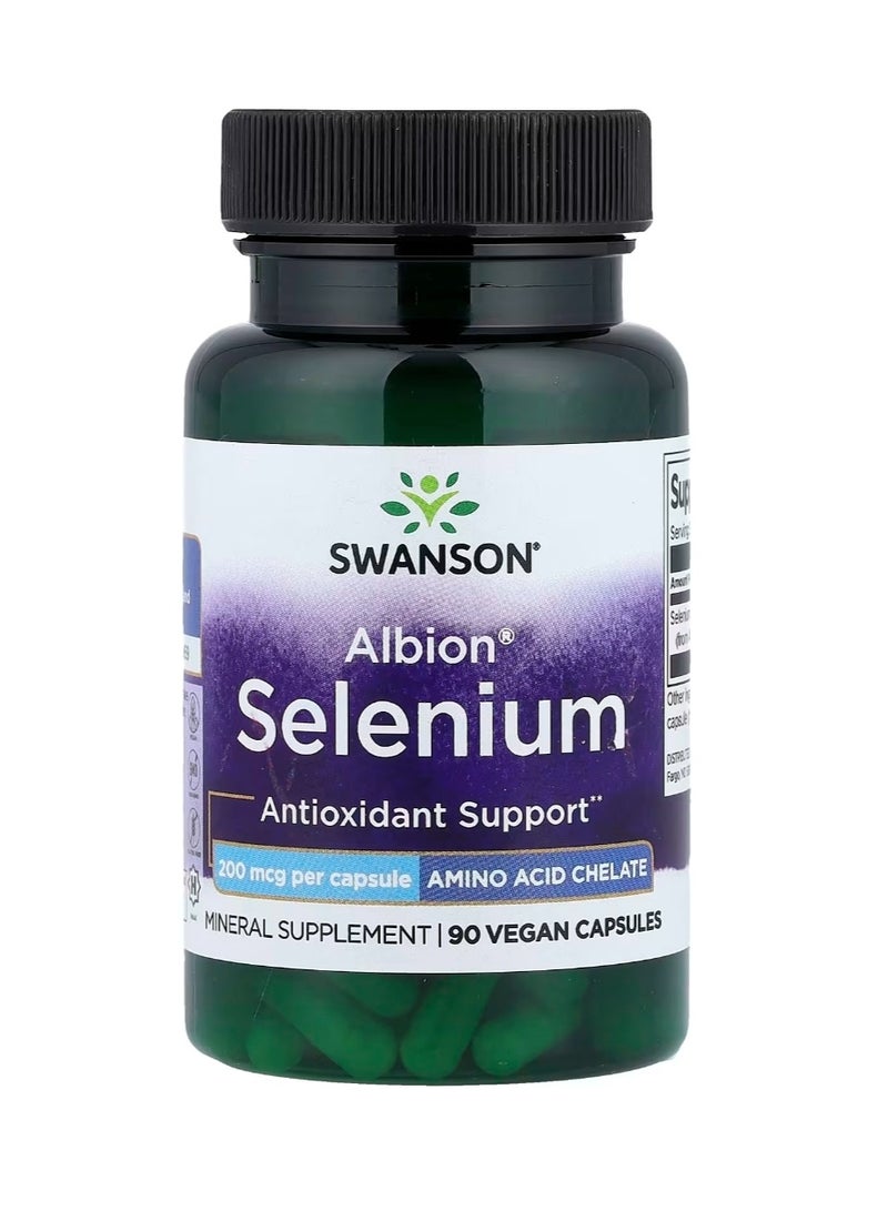 SWANSON Albion Selenium Complex 200 mcg 90 Capsules - Image 1