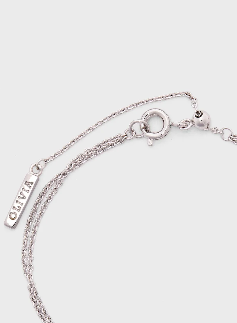 OLIVIA BURTON Rainbow Bee Chain Bracelet