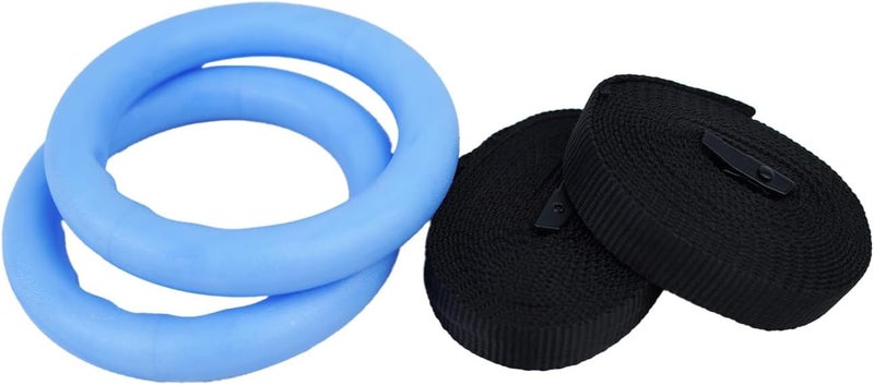 BOFFLE Kids Gymnastics Rings Play Set – Indoor/Outdoor Hanging Fitness Toys for Boys & Girls | Adjustable 170 cm Strap | 25 mm Grip Rings for Strength, Balance & Fun - Image 5