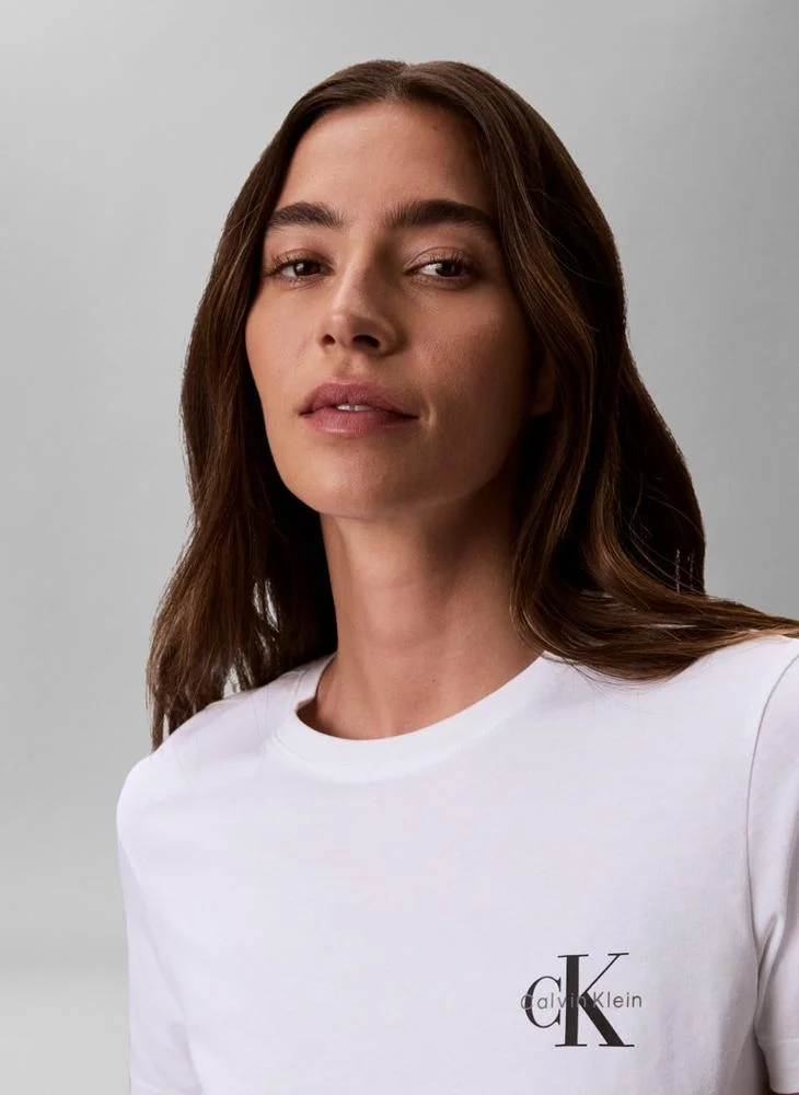Calvin Klein Jeans  2-Pack Monologo T-Shirts for Women | Best Price UAE