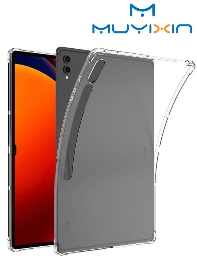 Raxoom Case for Samsung Galaxy Tab S9 Plus 12.4 inch Tablet (2023 Release) Transparent Soft Flexible TPU Back Shockproof Bumper Cover - Image 1