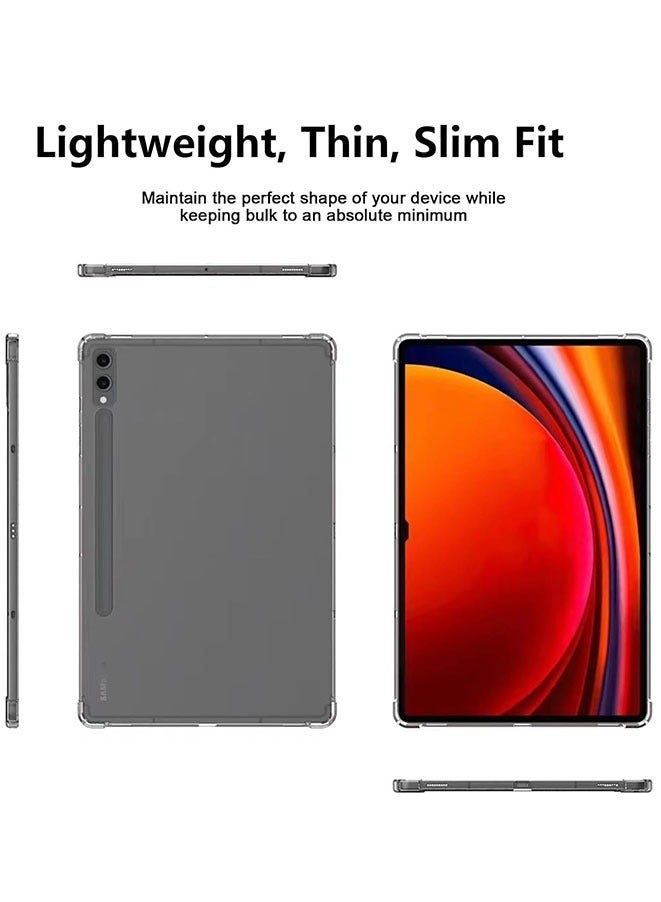 Raxoom Case for Samsung Galaxy Tab S9 Plus 12.4 inch Tablet (2023 Release) Transparent Soft Flexible TPU Back Shockproof Bumper Cover - Image 4