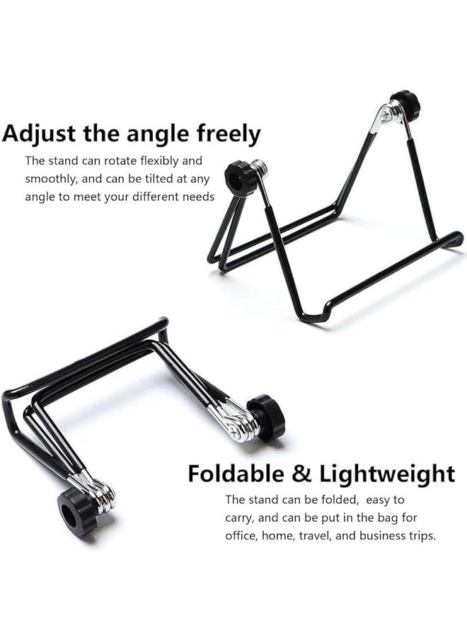 The Bros Easel Picture Frame Stand,4 Inch Plate Stands for Display - Black Iron Easel Plate Holder Display Stands Metal Frame Holders for Photo, Pictures, Decorative Plate Dish and Tabletop Art 2 Pack  - Image 4