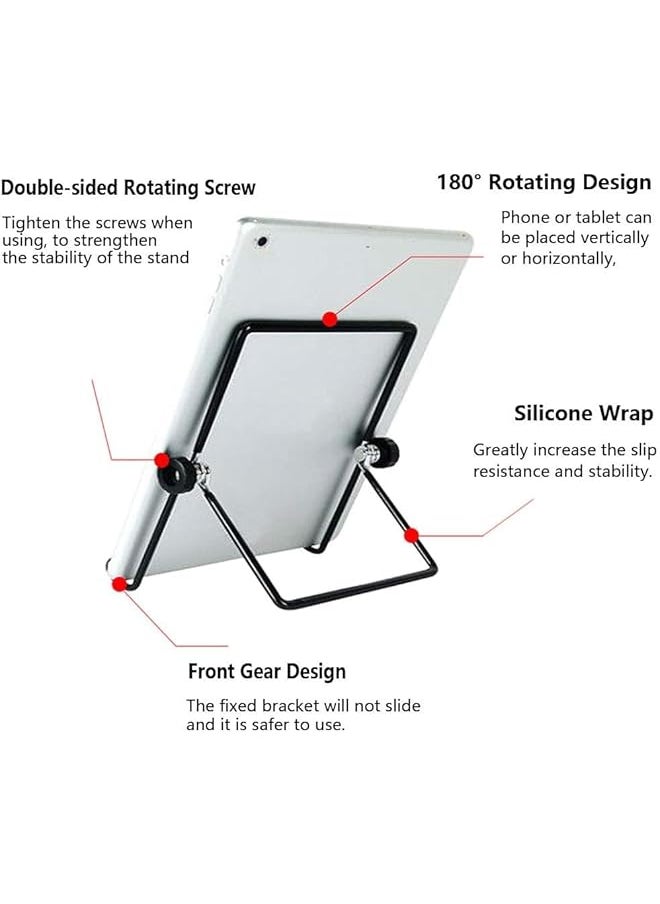 The Bros Easel Picture Frame Stand,4 Inch Plate Stands for Display - Black Iron Easel Plate Holder Display Stands Metal Frame Holders for Photo, Pictures, Decorative Plate Dish and Tabletop Art 2 Pack  - Image 5