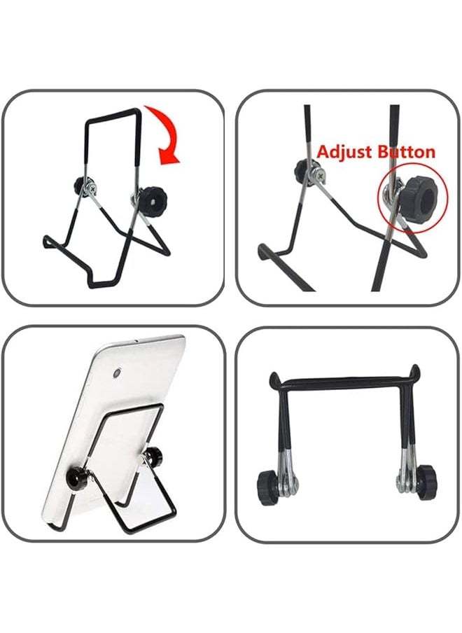 The Bros Easel Picture Frame Stand,4 Inch Plate Stands for Display - Black Iron Easel Plate Holder Display Stands Metal Frame Holders for Photo, Pictures, Decorative Plate Dish and Tabletop Art 2 Pack  - Image 3