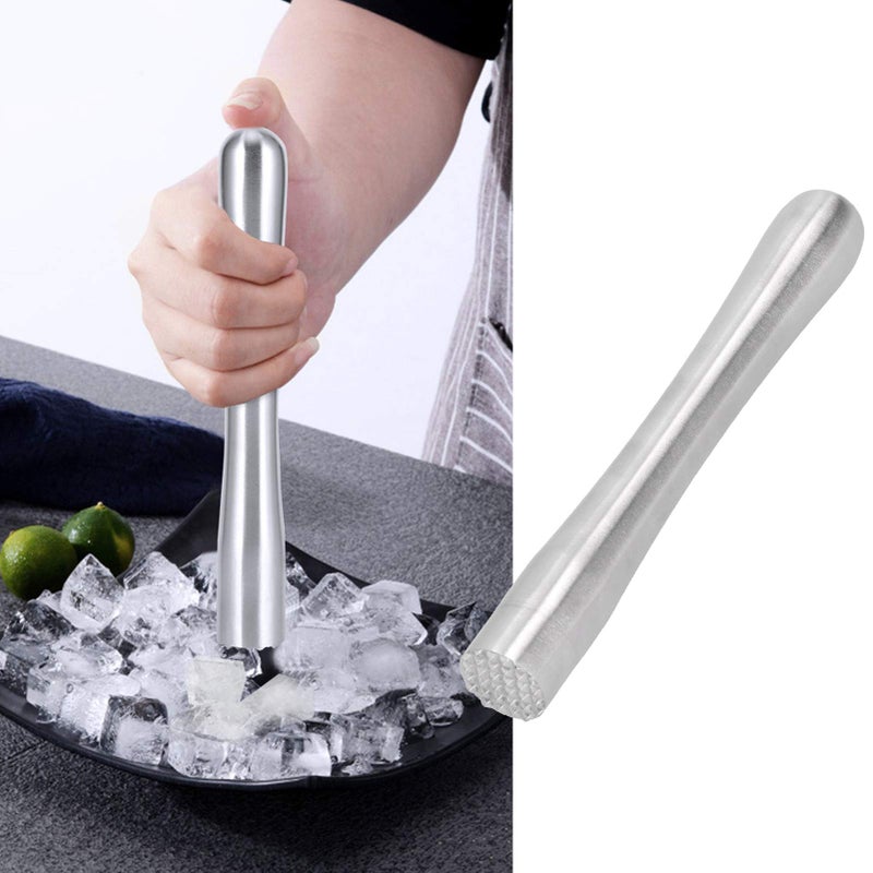 Thickened All Steel Small Ice Crushing Rod Cocktail Muddler Barware Kitchen Tool - Image 5