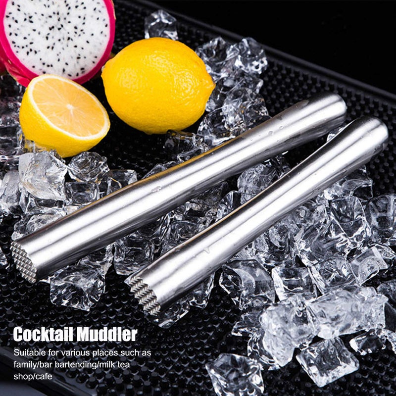 Thickened All Steel Small Ice Crushing Rod Cocktail Muddler Barware Kitchen Tool - Image 4