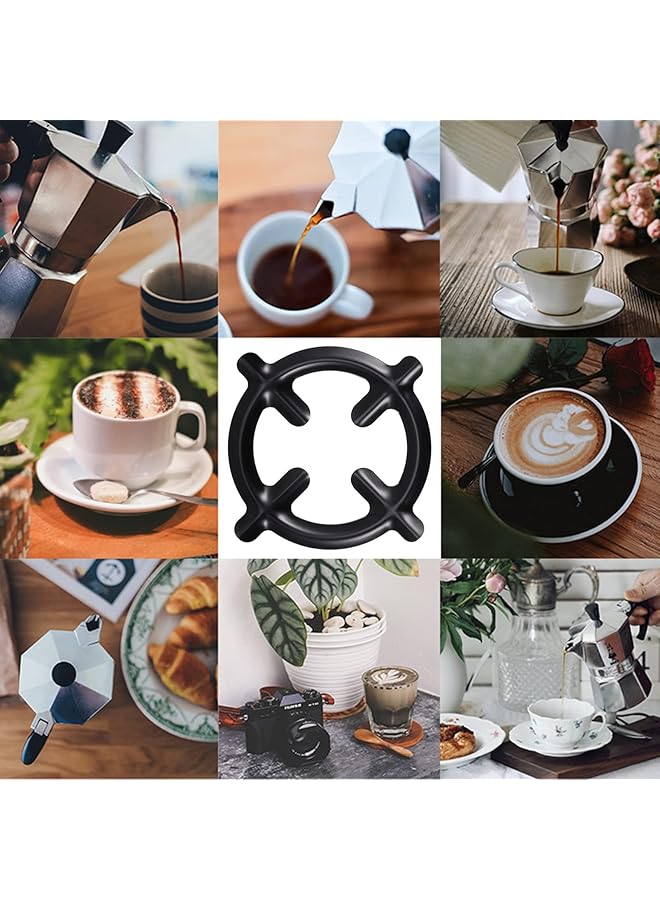 KASTWAVE Gas Ring Trivet Reducer Stove Top Hob Cooker Heat Simmer Coffee Pots Cafetiere Espresso Makers Pans Stainless Steel Kitchen Utensil 3 Pieces - Image 5