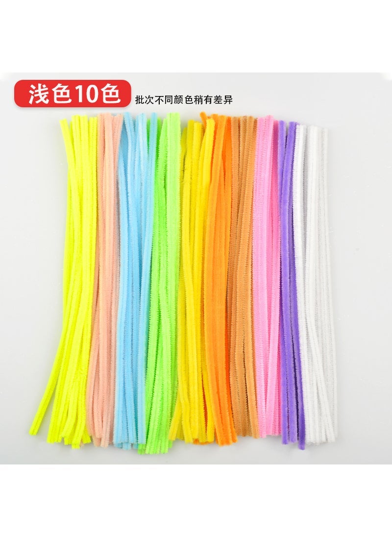 Dense DIY Twisting Sticks 95g Craft Kit 10-color light color system (about 100 root)