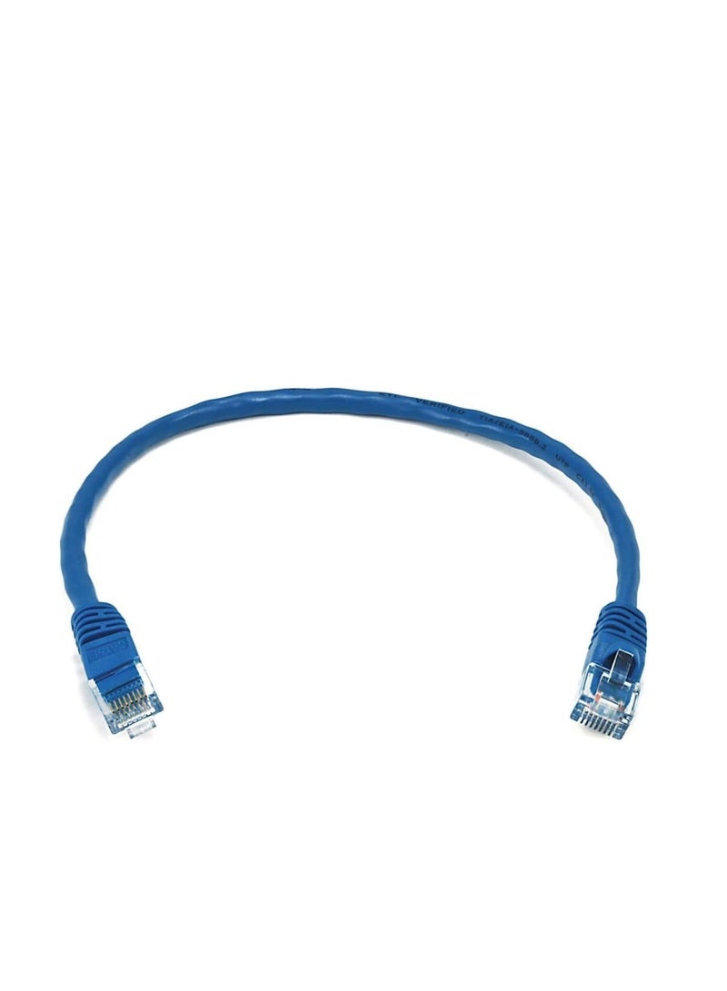 DKURVE 5 Pack Snagless 0.5M Short Cat6 Ethernet Cable Computer LAN Network Cord full copper Blue  - Image 2
