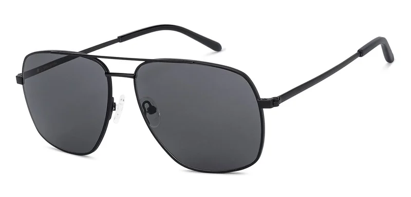 جون جاكوبس JJ Tints Full Rim Square Frame Polarized &amp; UV Protected Sunglasses JJ S12829 - 59mm - Black
