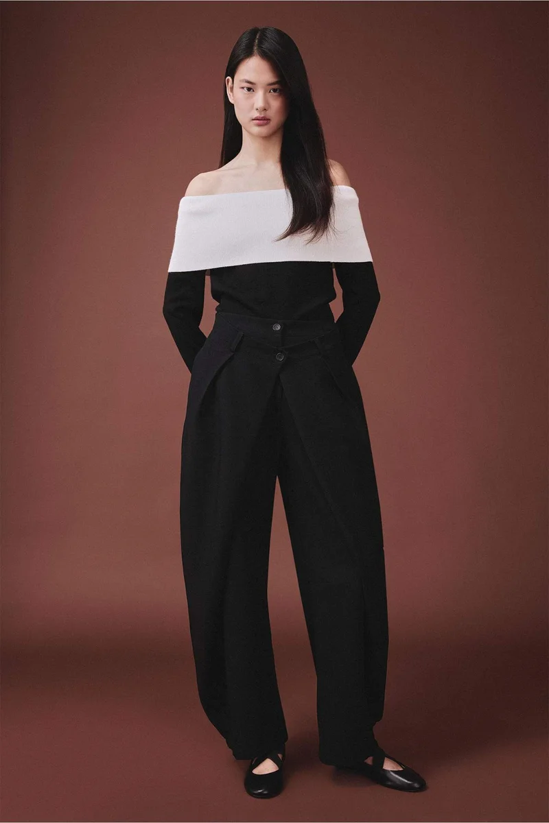 DeFacto Relax Fit Wide Leg Trousers