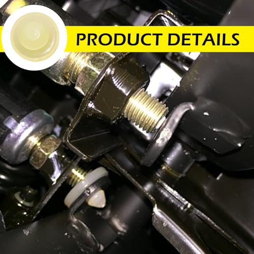 Ajxn 4 PCS Brake Switch Stopper, Auto Brake Pedal Pad Brake Light Switch Stopper Brake Switch Pad Clutch Pedal Stopper Replaces 46584-5P010 46584-S0100, Compatible with Nissan, Altima, Infiniti(Beige) - Image 3